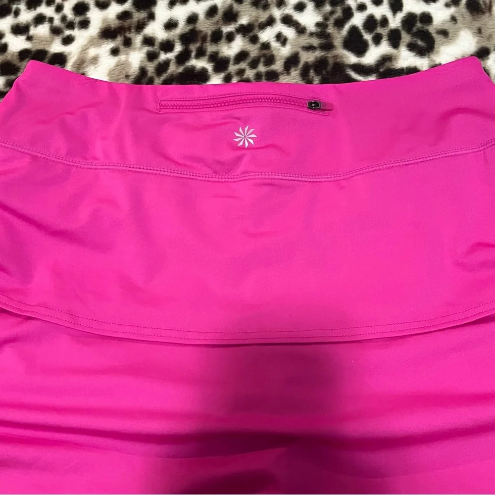 Athleta size Medium women’s hot pink layered skort - Picture 6 of 9
